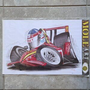 Honda Juan Pablo Montoya CART IndyCar Racing Art Print David Harvey Mole Art